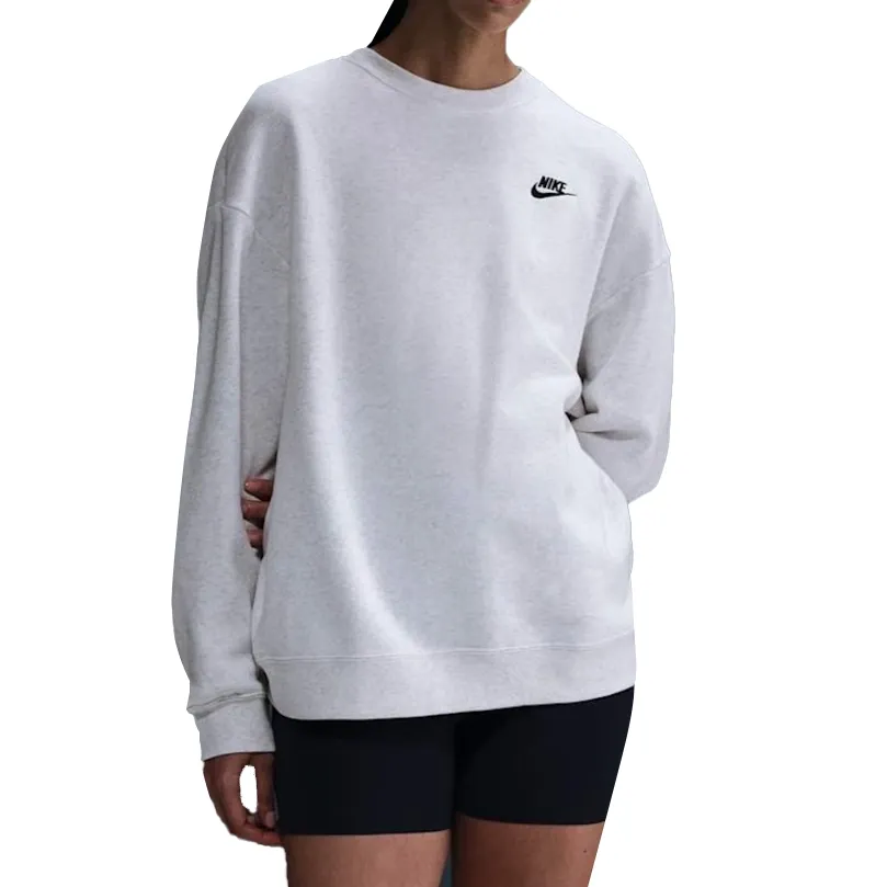Nike Casaco HV2326-051 F CLUB FLC LOOSE Cinza Algodao -4-